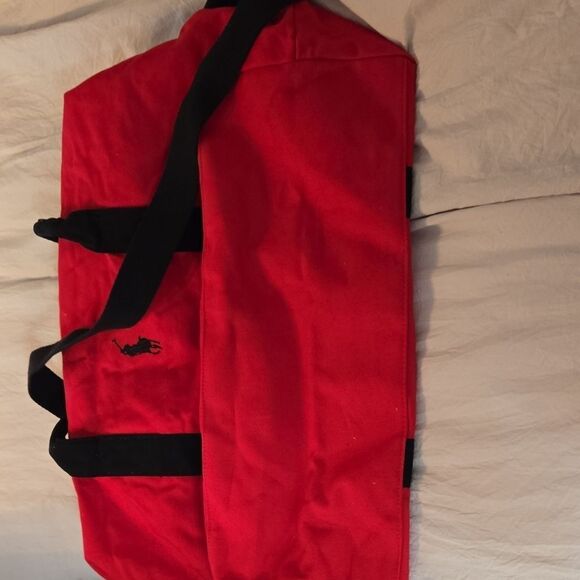 Polo by Ralph Lauren Red and Black Travel Bag - Picture 10 of 10